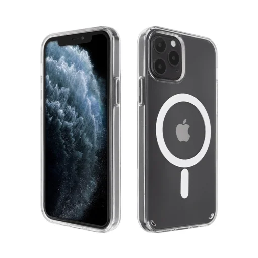 iPhone 14 Plus MagSafe kompatibilis átlátszó TPU tok Alphajack - 1