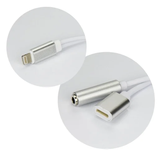 Lightning port elosztó audio/lightning port ezüst - 2