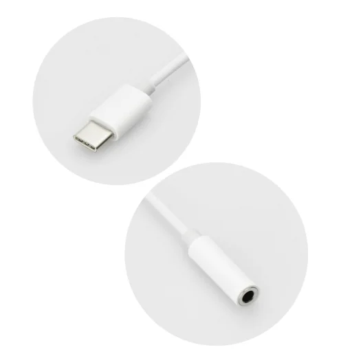 USB Type-C/3.5 mm Jack átalakító adapter fehér - 2