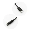 USB Type-C/3.5 mm Jack átalakító adapter fekete thumbnail