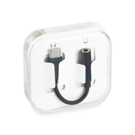USB Type-C/3.5 mm Jack átalakító adapter fekete - 1