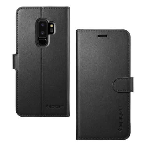 Spigen Wallet S Galaxy S9 Plus flip tok fekete színben - 1