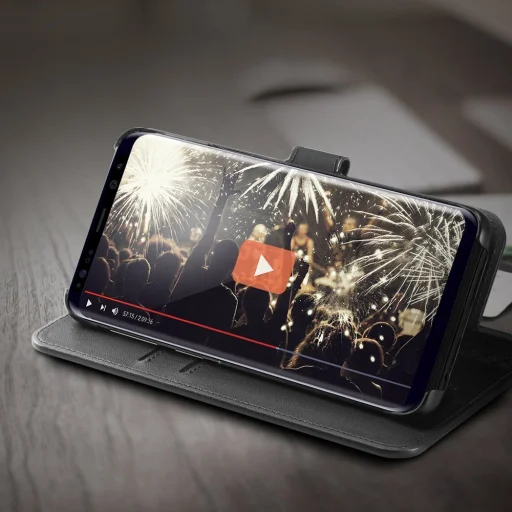 Spigen Wallet S Galaxy S9 Plus flip tok fekete színben - 3