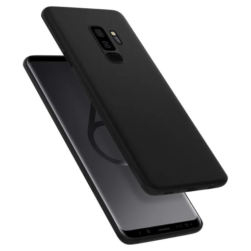 Spigen Airskin Galaxy S9 Plus ujjlenyomat mentes tok fekete színben  - 4