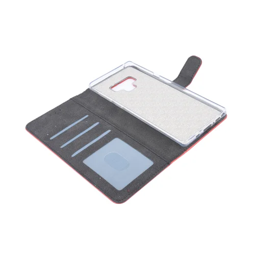 Mágneses TPU fliptok Samsung Note 9 piros - 4