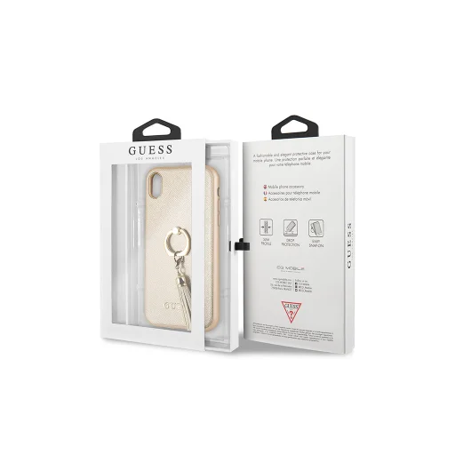 Guess ring holder tok iPhone XR bézs (GUHCI61RSSABE) - 3