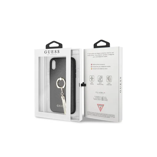 Guess ring holder tok iPhone XR fekete - 3