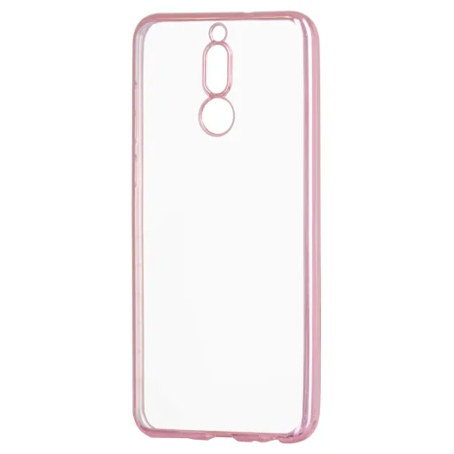 Áttetsző vékony tok metál színű csillogó kerettel Huawei Mate 10 Lite pink - 1