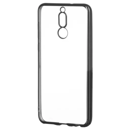 Áttetsző vékony tok metál színű csillogó kerettel Huawei Mate 10 Lite fekete - 1