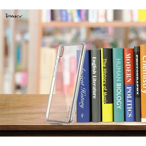 IPAKY Effort TPU tok és kijelzővédő Huawei Y7 áttetsző kialakításban - 8