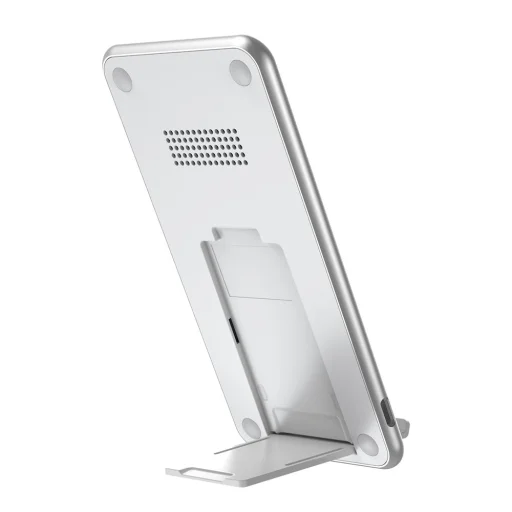 Baseus Three-coil vezeték nélküli Qi gyorstöltő fehér - 5