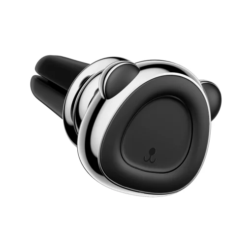 Baseus Bear mágneses szellőzőre rögzíthető autós telefontartó ezüst - 1