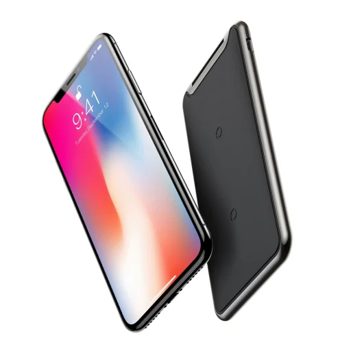 Baseus Three-coil vezeték nélküli Qi gyorstöltő fekete - 6