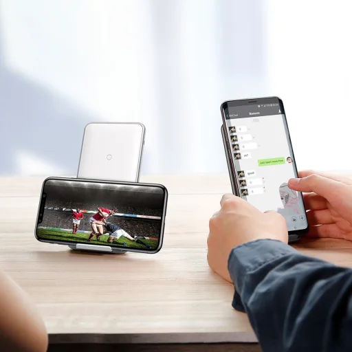 Baseus Three-coil vezeték nélküli Qi gyorstöltő fekete - 9