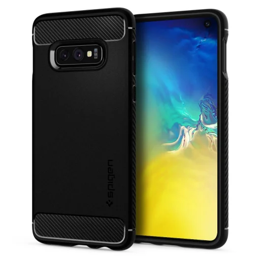 Spigen Rugged Armor tok Samsung S10e matt fekete - 1