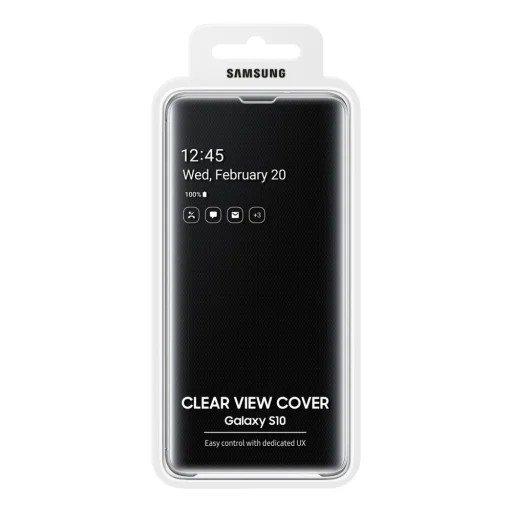 Samsung Clear View fliptok intelligens kijelző betekintéssel Samsung S10 fekete (EF-ZG973CBEGWW) - 6