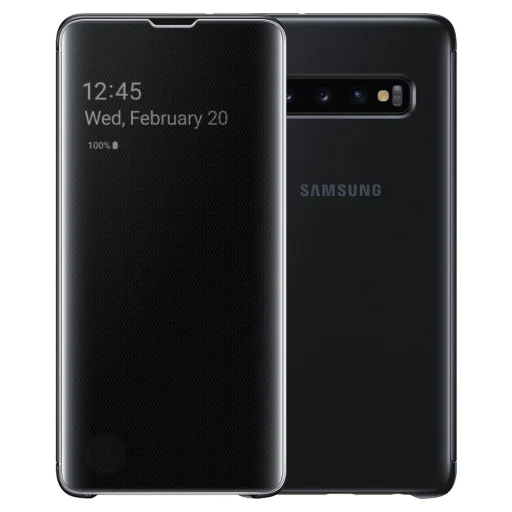 Samsung Clear View fliptok intelligens kijelző betekintéssel Samsung S10 fekete (EF-ZG973CBEGWW) - 1