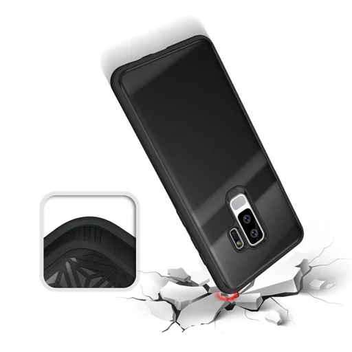 Forcell 9H üveg hátlapú tok Samsung S9 Plus fekete - 5