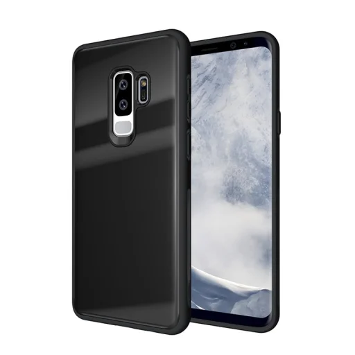 Forcell 9H üveg hátlapú tok Samsung S9 Plus fekete - 1