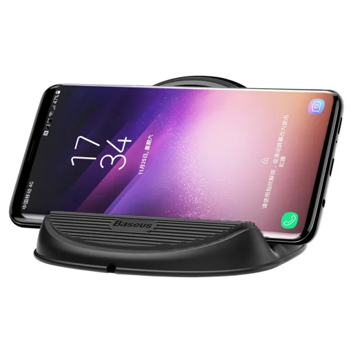 Baseus szilikon borítású vezeték nélküli QI gyorstöltő beépített hűtéssel fekete - 2