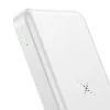 Baseus M36 10000 mAh powerbank vezeték nélküli Qi gyorstöltéssel fehér színben thumbnail