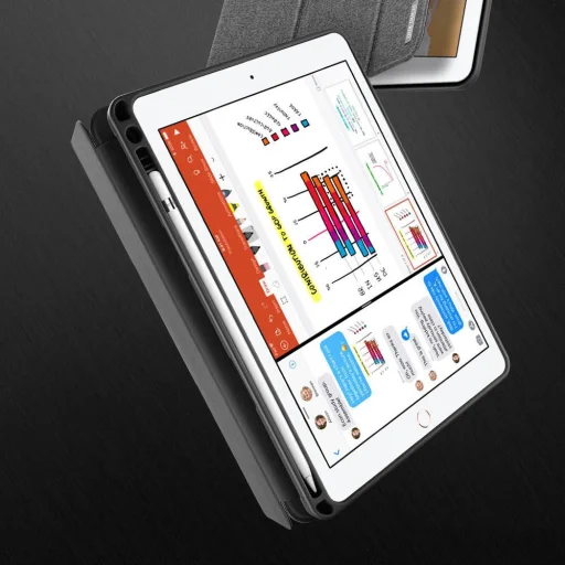 Dux Ducis Domo tok iPad 9.7 2017/2018 szürke színben - 3