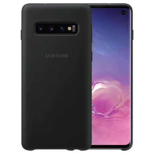 Samsung flexibilis szilikon tok Samsung S10 fekete - 1