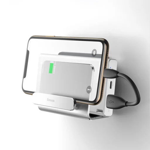 Baseus fém falikonzol telefonhoz szürke - 9