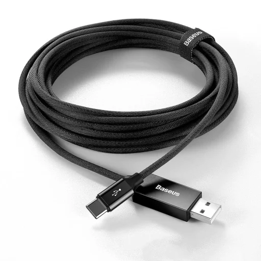 Baseus Artistic USB/USB-C kábel QC 3.0/QC 3.0 5 M kék - 13