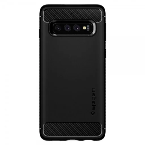 Spigen Rugged Armor tok Samsung S10 Plus matt fekete - 2