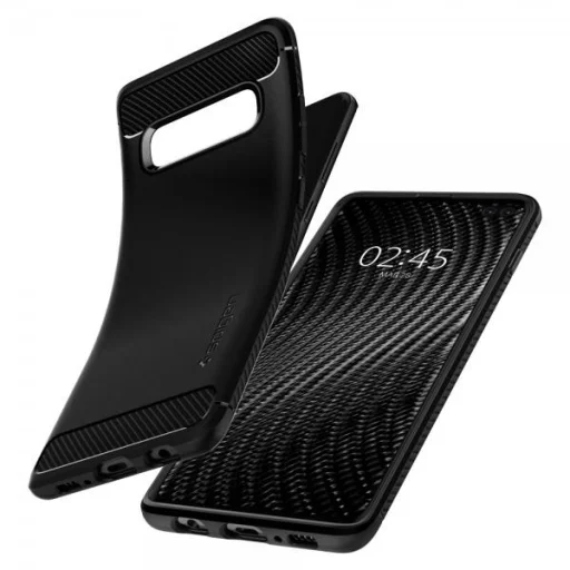 Spigen Rugged Armor tok Samsung S10 Plus matt fekete - 5