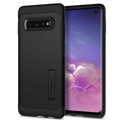 SPIGEN Slim armor tok Samsung S10 fekete színben - 1