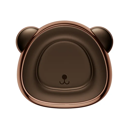 Baseus Bear mágneses szellőzőre rögzíthető autós telefontartó barna - 3