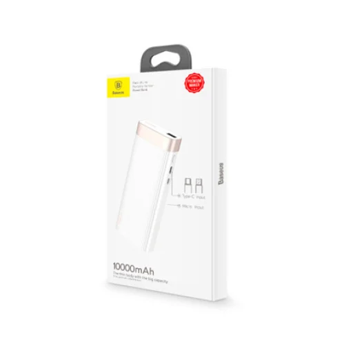 Baseus Parallel powerbank 10000 mAh USB/USB Type-C/Micro USB kék (PPALL-PX03) - 4