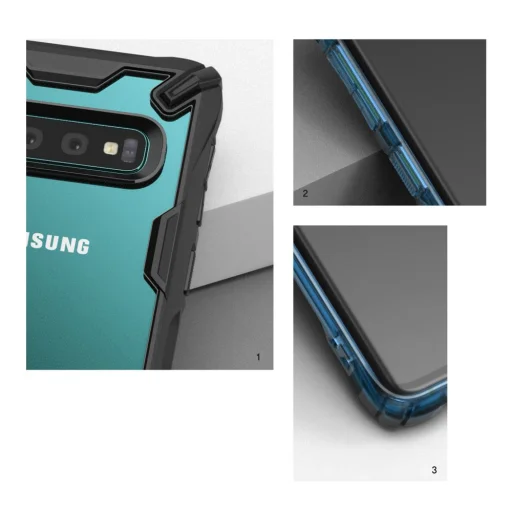 Ringke Fusion X PC tok TPU kerettel Samsung S10 fekete - 9