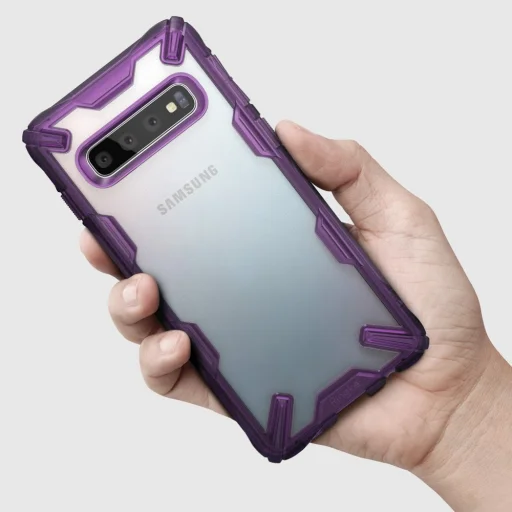Ringke Fusion X PC tok TPU kerettel Samsung S10 Plus fekete - 7