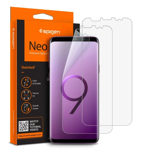 SPIGEN Neo Flex HD Samsung S9+ Plus hajlított kijelzővédő fólia 2 db (593FL22902) - 1