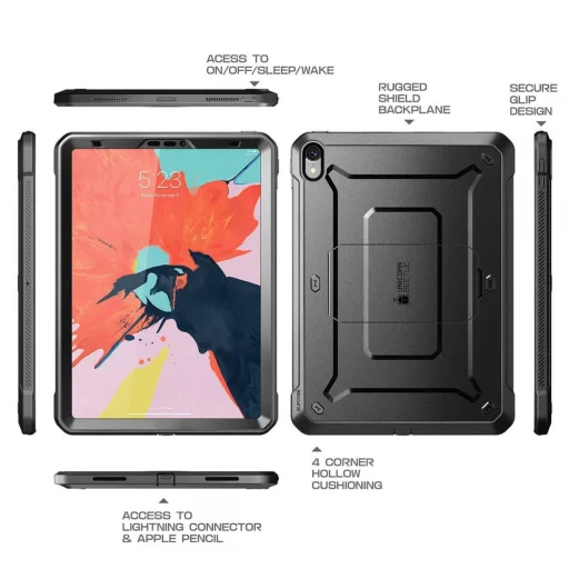 Supcase Unicorn Beetle tok iPad 11 2018 fekete - 2