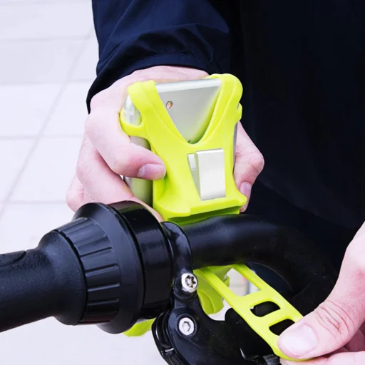 Baseus Miracle kormányra rögzíthető biciklis telefontartó zöld (SUMIR-BY06) - 13