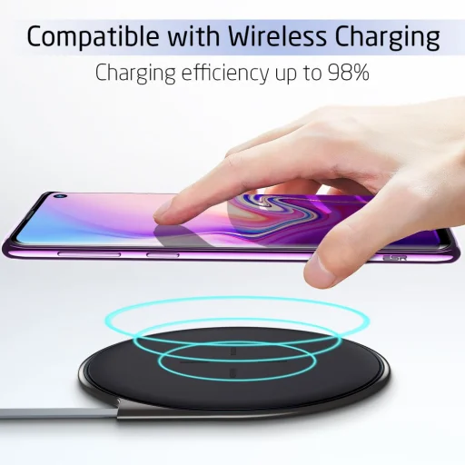 ESR Essential áttetsző tok Samsung S10 lila színű kerettel - 9