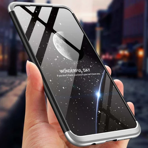 360 Több részes tok Huawei Mate 20 Lite fekete/ezüst - 4