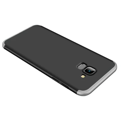 360 Több részes tok Samsung A8 2018 fekete/ezüst - 2