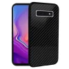 Carbon üveg hátlapú tok Samsung S10 fekete thumbnail