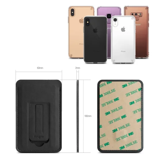 Ringke Multi kártyatartó kitámasztóval fekete - 14