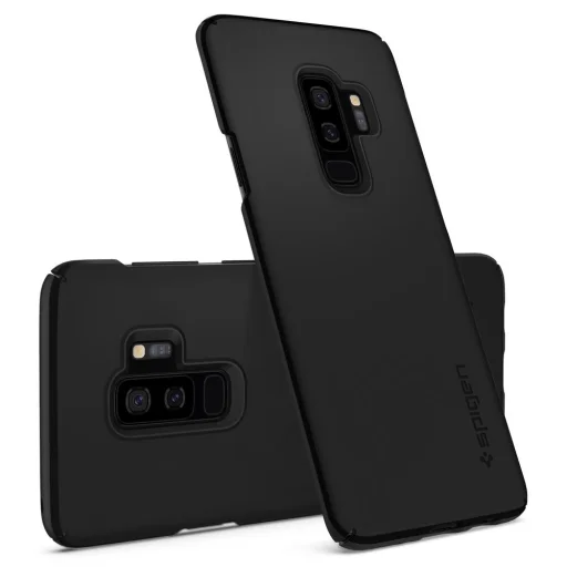 Spigen Thin Fit ultravékony tok Samsung S9 Plus fekete színben - 3