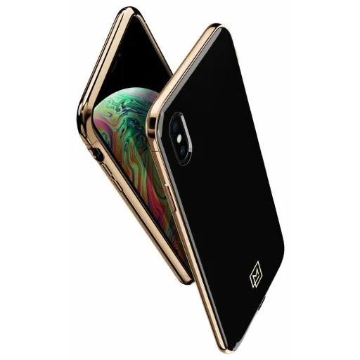 iPhone X/XS SPIGEN LA MANON gold tok fekete színben (063CS25310) - 1