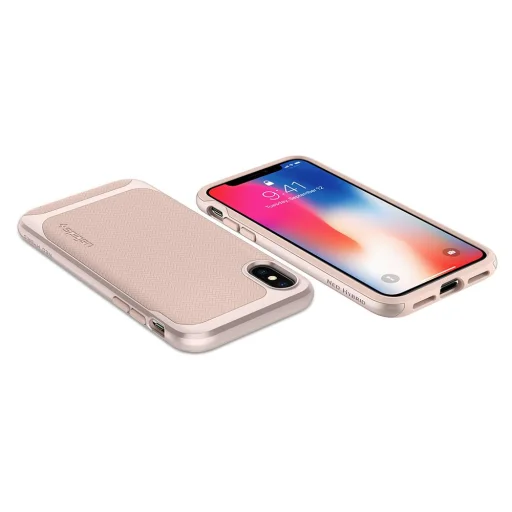 SPIGEN Neo Hybrid TPU tok PC kerettel iPhone X Dogwood színben - 2