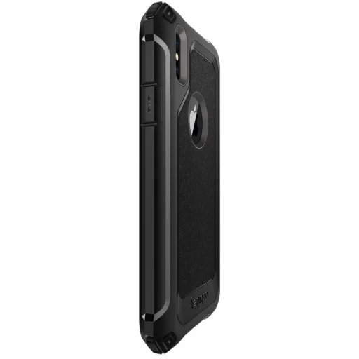 Spigen Pro Guard 360 fokozott védelmet nyújtó tok + kijelzővédő üvegfólia iPhone X gunmetal színben - 4