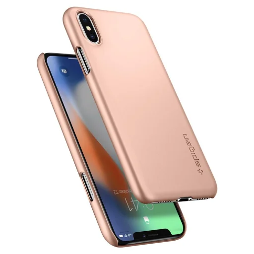 Spigen Thin Fit ultravékony tok X rose gold színben - 5