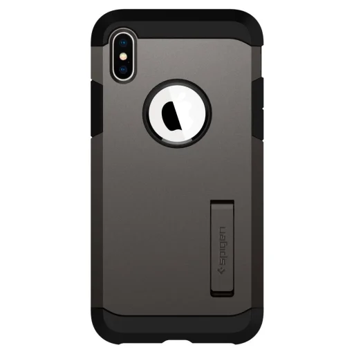 Spigen Tough Armor tok kihajtható támasszal iPhone X gunmetal színben - 4